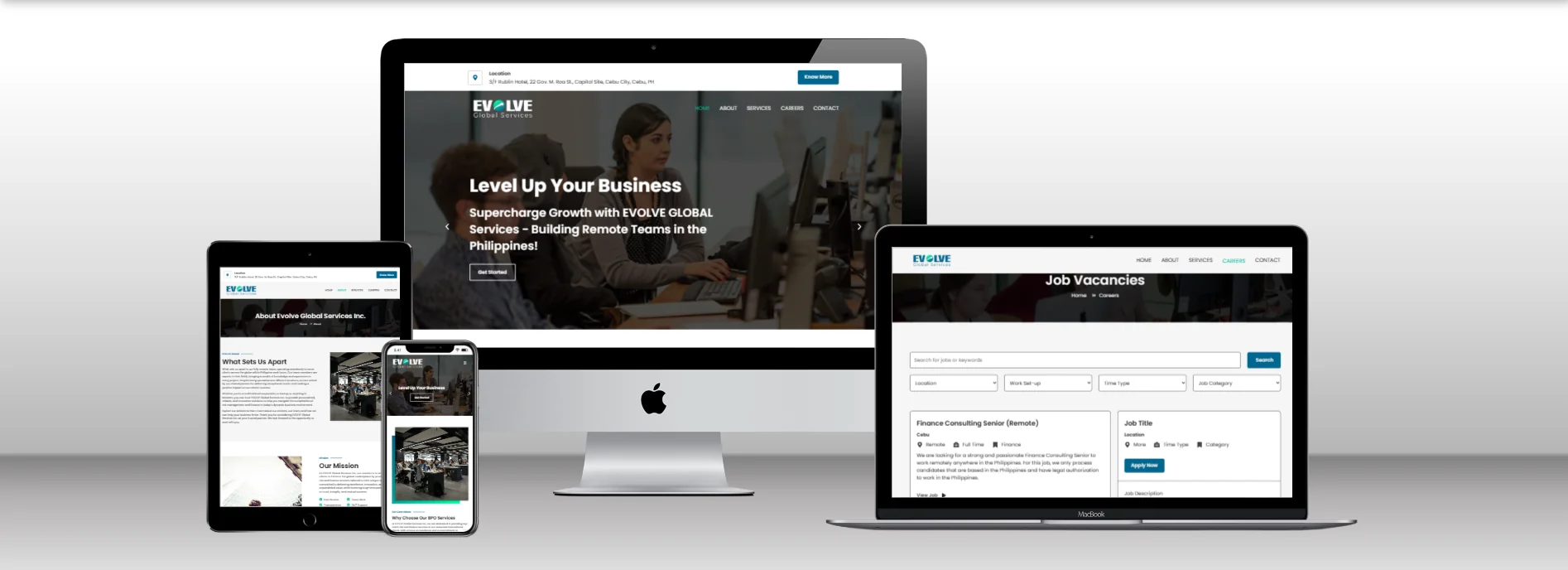 Website - Evolve Global Services
